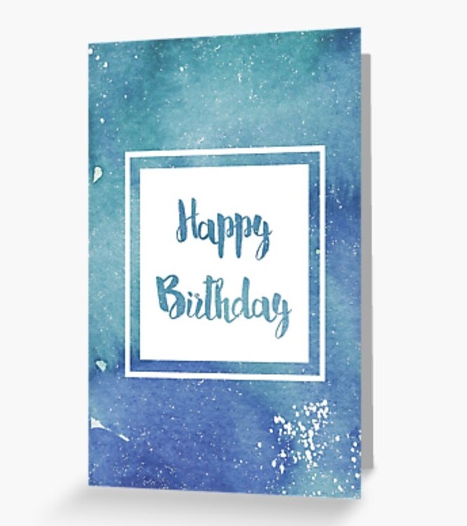 Full Size Greeting Card